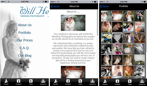 Mobile App Homepage