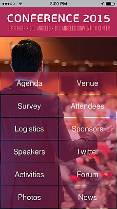 Corporate Conference 3 App Templates