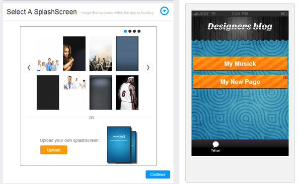 Splash Screen in mobile app
