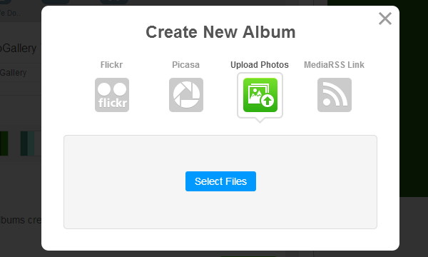 Photo Gallery in Android and iPhone mobile apps