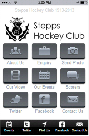 Aplicaciones Moviles para los Equipos de Hockey