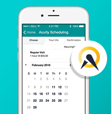 Use powerful Acuity Scheduling in your app